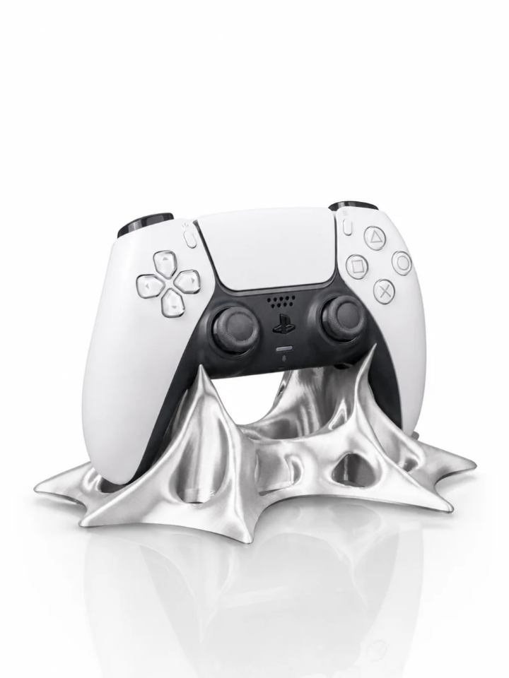 Srebrne Widmo gamingowy stojak na pada PS5 / PS4 / Xbox / PC prezent dla gracza